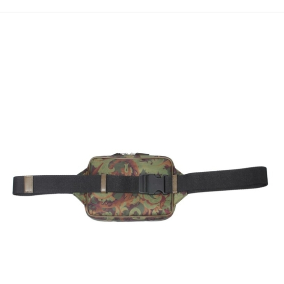 Versace NWTs Khaki Multicolor La Medusa Baroccoflage-Print Belt Bag - Picture 15 of 15